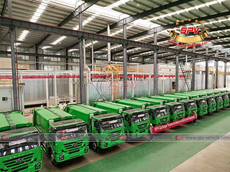 SPV-vehicle - Second Shipment to Africa - 16 Units Garbage Compactor Trucks